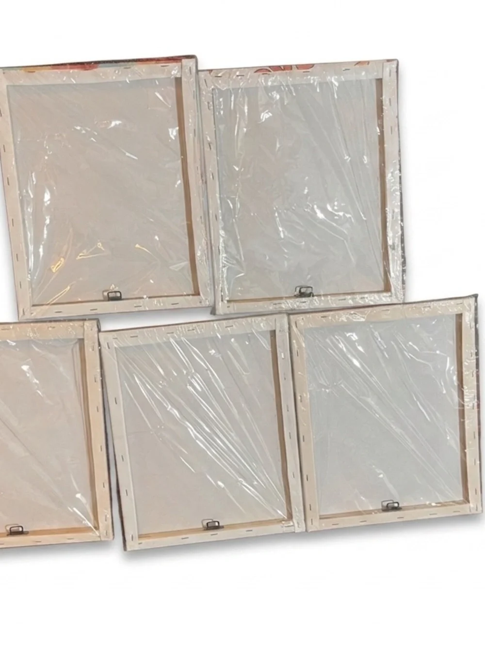 5pc Retro 70s Groovy Canvas Wall Art Set Preppy Dorm Room Decor New